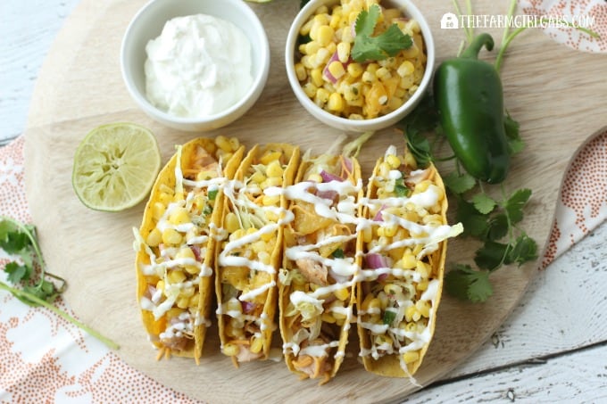 Need a quick 30-minute meal idea? Try these Grilled Pork Tacos With Corn & Mango Salsa! AD #RealFlavorRealFast #tacos #tacorecipe #cincodemayo #mexicanfood