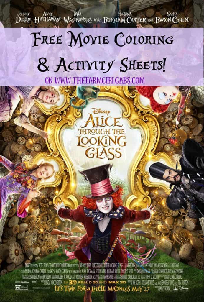 Alice Through The Looking Glass Coloring & Activity Pages