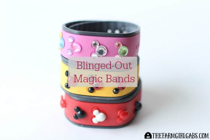 If you are heading to Walt Disney World Soon, check out how to make these fun Blinged-Out Magic Bands! It's a very simple craft anyone can do. #DisneySMMC #crafts