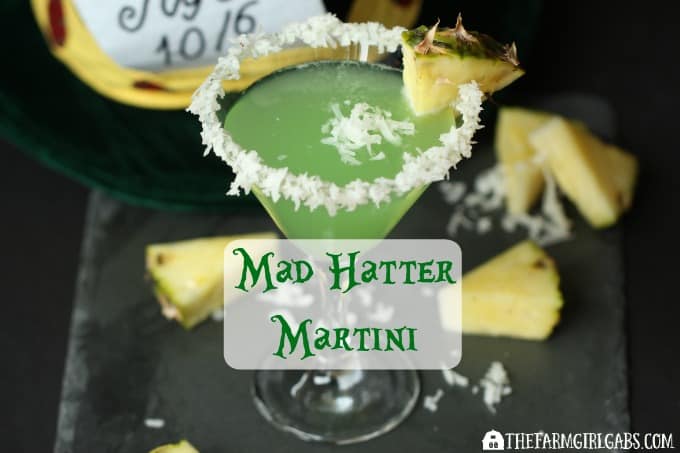 You'll go crazy over this Mad Hatter Martini. This cocktail recipe is inspired by the Disney character played by Johnny Depp.