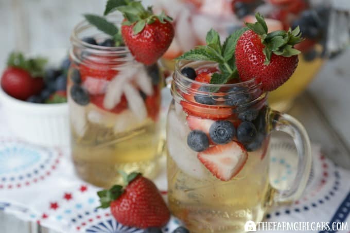 This Stars & Stripes Mocktail Sangria will be a refreshing hit at your next celebration.