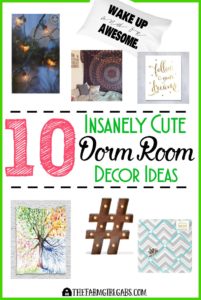 10 Insanely Cute Dorm Room Decor Ideas you college student will love!