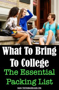 Is someone leaving the nest and heading off to college at your home? Print out this Essential College Packing List before they leave. It will help with both your packing and shopping organization.
