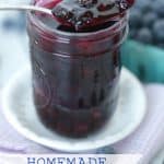 This best Homemade Blueberry Sauce recipe is the perfect topping for ice cream and pancakes as well as many other desserts. This easy blueberry recipe takes just 15 minutes to make.