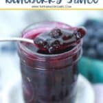 This best Homemade Blueberry Sauce recipe is the perfect topping for ice cream and pancakes as well as many other desserts. This easy blueberry recipe takes just 15 minutes to make.