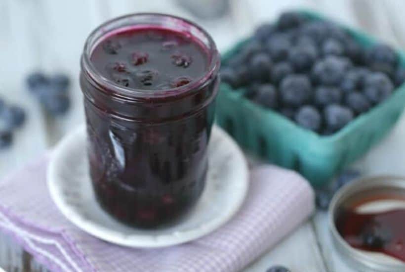 This best Homemade Blueberry Sauce recipe is the perfect topping for ice cream and pancakes as well as many other desserts. This easy blueberry recipe takes just 15 minutes to make.