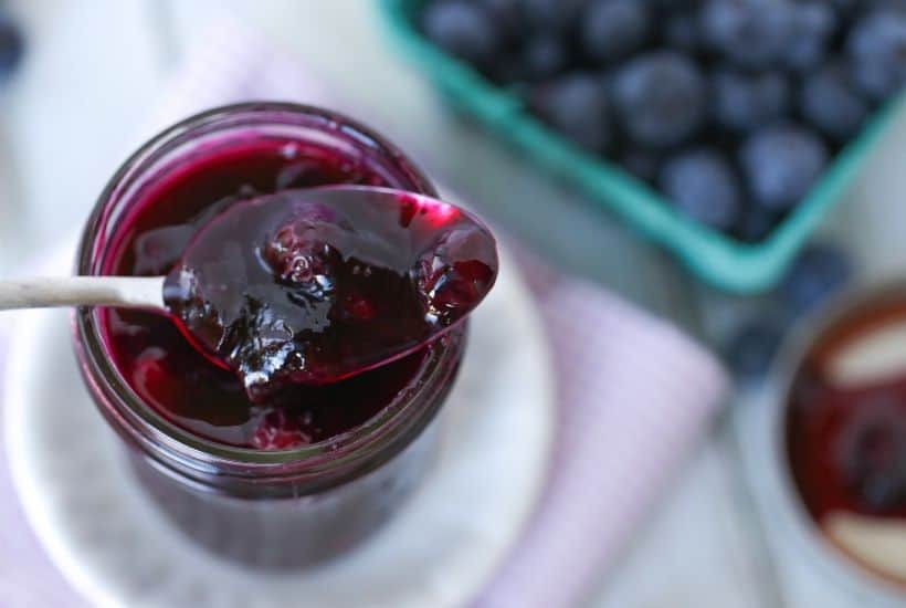 This best Homemade Blueberry Sauce recipe is the perfect topping for ice cream and pancakes as well as many other desserts. This easy blueberry recipe takes just 15 minutes to make.