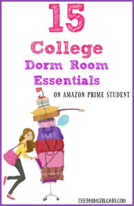 15 Must-Have Dorm Room Essentials For College Students on Amazon Prime Student. AD #PrimeStudent #CG
