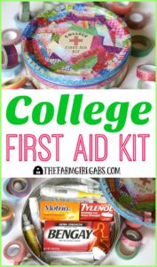 This College First Aid Kit will keep your college student prepared and healthy when they are on campus. AD #PositivelyPrepared #BackToSchool