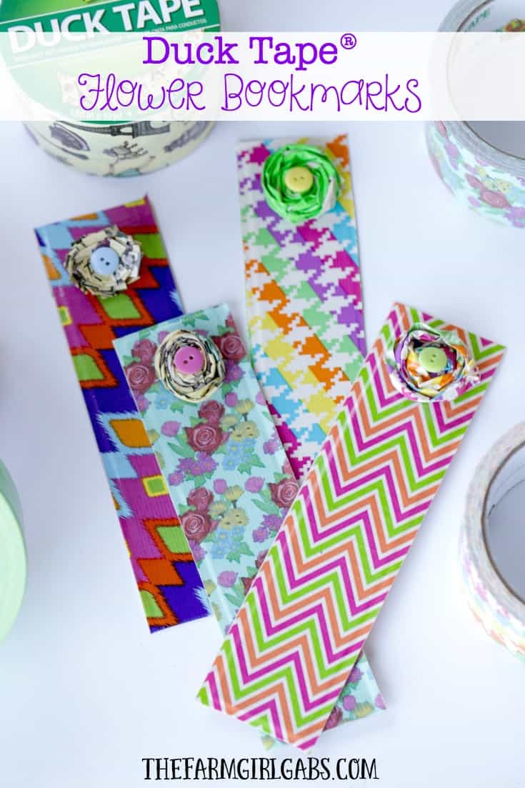 Back to school season is in full swing. These Duck Tape® Flower Bookmarks are a fun craft for kids and adults to celebrate reading, a good book and a new school year. AD #DuckToSchool