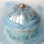 Your little princess will love making this beautiful DIY Disney Cinderella Pumpkin for Halloween. This no-carve pumpkin craft is bedazzled with gems, tulle and metallic blue paint to match Cinderella's gown.