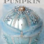 Your little princess will love making this beautiful DIY Disney Cinderella Pumpkin for Halloween. This no-carve pumpkin craft is bedazzled with gems, tulle and metallic blue paint to match Cinderella's gown.