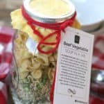 Win Over Winter With This Simple DIY Beef Vegetable Soup In A Jar Gift Idea. #WinOverWinter
