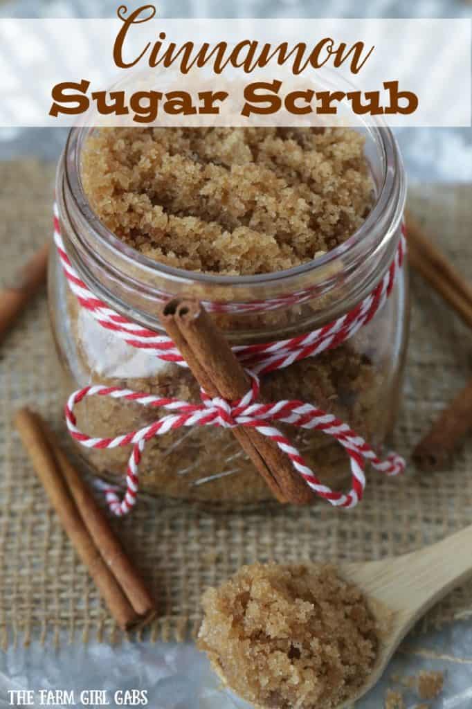 Give the gift of pampering this holiday with this easy DIY Cinnamon Sugar Scrub! This DIY scrub is made with simple pantry ingredients. Check out the tutorial on the blog.