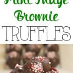 Fudge brownies and mint pair up to create these delicious Mint Fudge Brownie Truffles. Sink your teeth into this decadent truffle recipe which is perfect for the holidays.