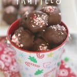 Fudge brownies and mint pair up to create these delicious Mint Fudge Brownie Truffles. This recipes is perfect for the holidays. #Ad #BakeInTheFun @Walmart