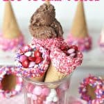 I scream, you scream we all scream for an ice cream cone made with these fun Dipped Ice Cream Cones!