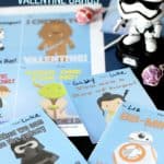 Free printable Star Wars Valentine Cards to hand out to your friends on Valentine's Day. #ValentinesDayCraft #StarWars