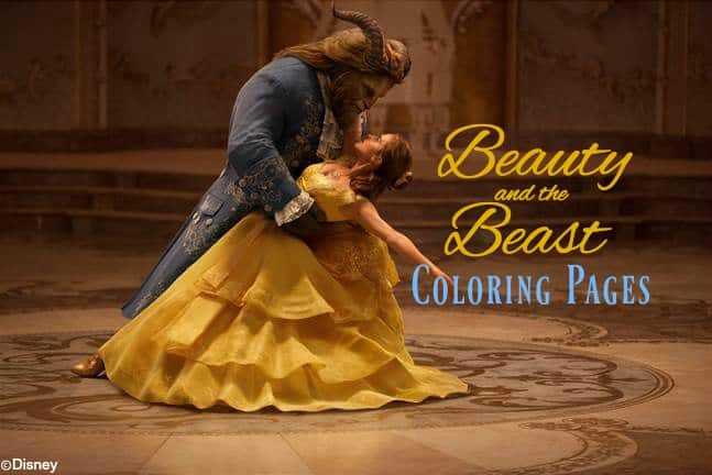 Beauty And The Beast Coloring Sheets