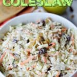 Coleslaw isn't just for picnics. This tasty Apple Raisin Coleslaw recipe is the perfect (and easy) side dish to serve any time of year.