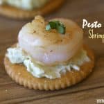 I am all about easy and delicious appetizers. These tasty Pesto Cheese Shrimp Bites are the perfect recipe to serve at your next party.