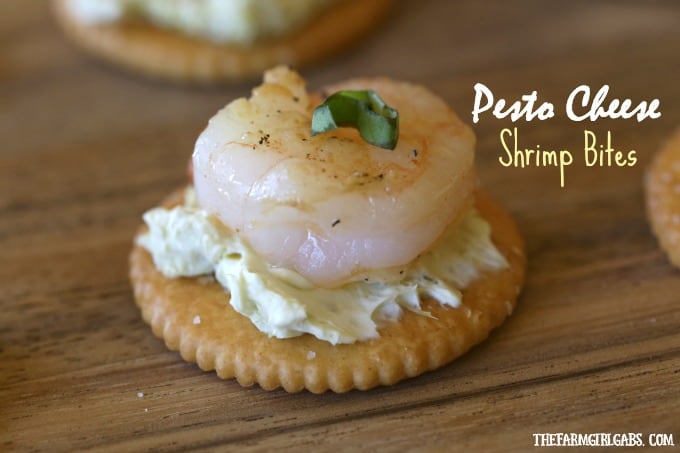 I am all about easy and delicious appetizers. These tasty Pesto Cheese Shrimp Bites are the perfect recipe to serve at your next party.