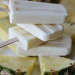 Enjoy the delicious tropical flavor of a famous Dole Whip at home with these Disney Dole Whip Popsicles. This recipe is the perfect summer treat.