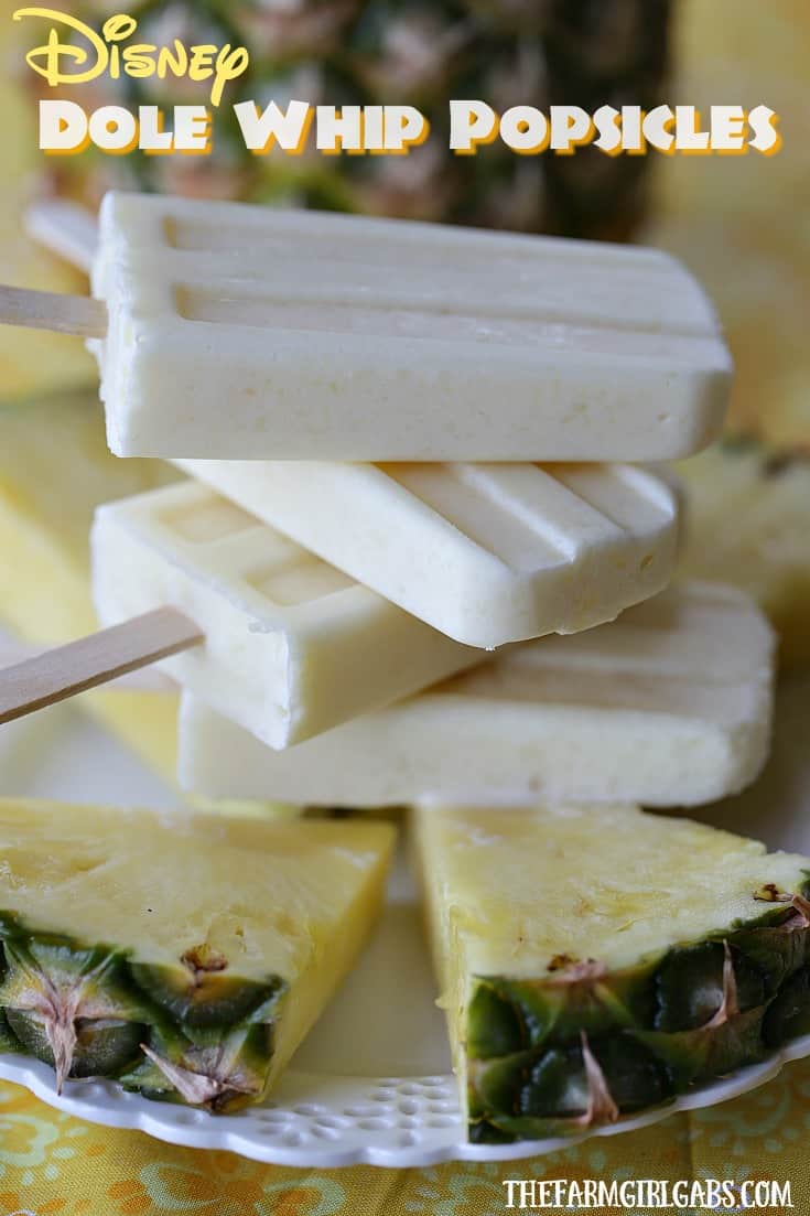 Enjoy the delicious tropical flavor of a famous Dole Whip at home with these Disney Dole Whip Popsicles. This recipe is the perfect summer treat.