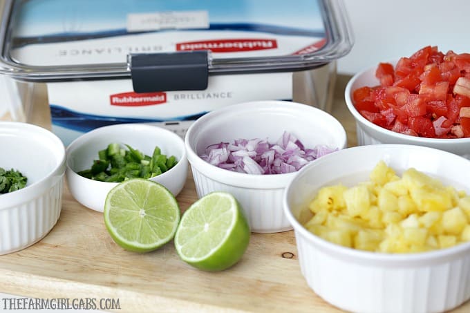 This Pineapple Pico de Gallo is the perfect way to add a sweet and zesty zip to your party. It's the perfect pico de gallo recipe to spice up your summer celebration. #picodegallo #pineapplesalsa #partyrecipe