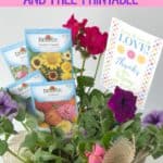 Spread some garden love and cheer with this Sowing The Seeds Burlap Planter And Printable. It's a perfect gift for Mother's Day or Teacher Appreciation.