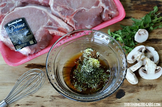 Be chef inspired at home with this easy and delicious Maple Mustard Pork Chops With Braised Mushrooms recipe made with Smithfield Prime Fresh Pork.