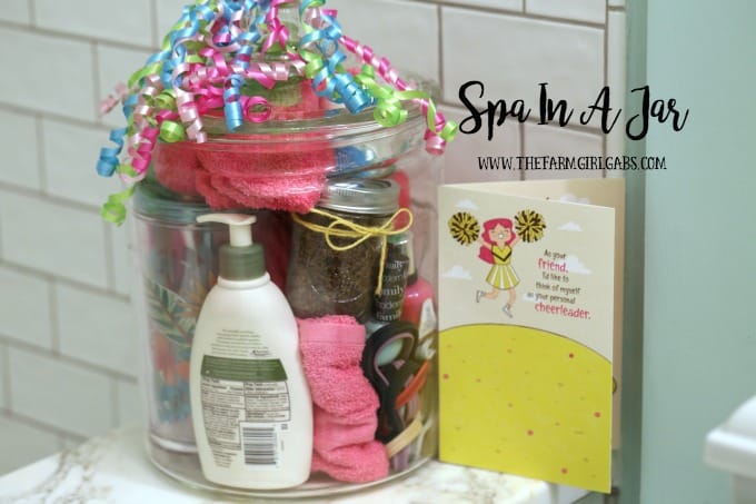 Celebrate that special friend in your life by giving them a Spa In A Jar. This jar has all the essentials they need for the perfect pampering spa day at home.