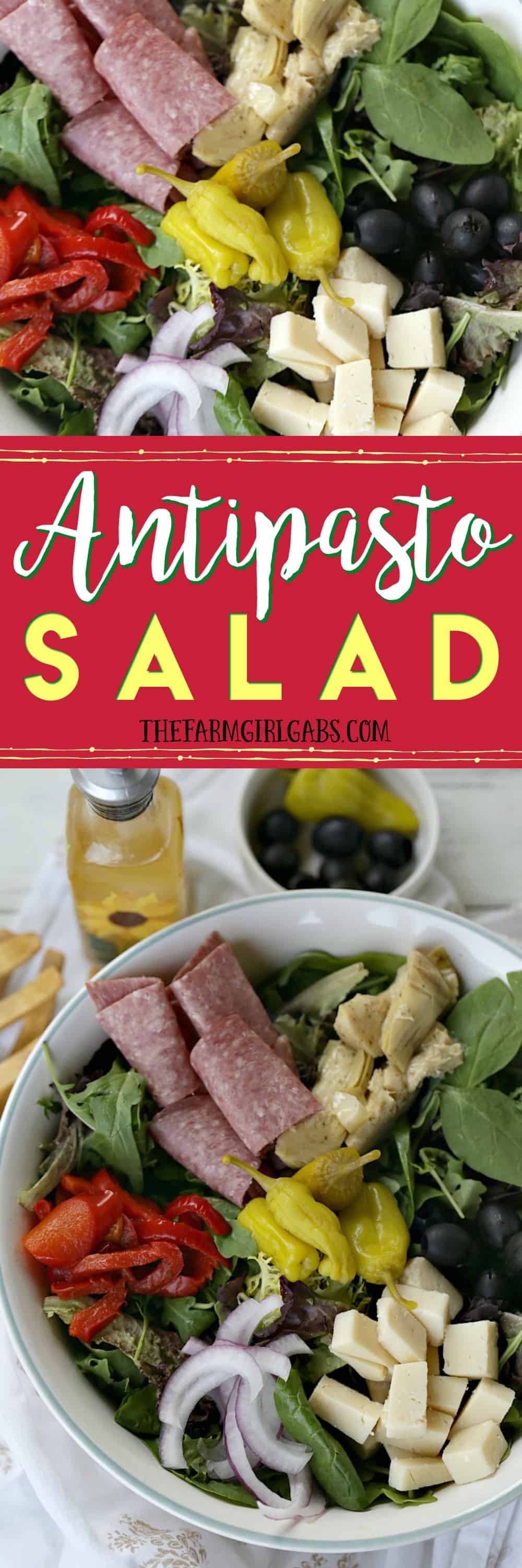 Why save this Easy Antipasto Salad for a special occasion? It's an easy Italian salad recipe that can be enjoyed anytime. #Ad #CookingWithCoke