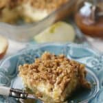 Apple season calls for the perfect fall recipe. These Apple Caramel Walnut Cheesecake Bars are a family favorite.