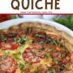 Tomato lovers rejoice! This easy Summer Tomato Pie recipe (or tomato quiche) is perfect for brunch, lunch or dinner. It's a great way to use all those ripe tomatoes from your garden or local farmers' market. This easy quiche recipe won't last long. Your family will love this easy summer recipe idea