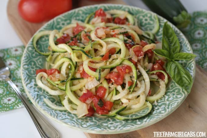 Turn that ordinary zucchini growing in your garden into this healthy and delicious Zesty Parmesan Zucchini Noodles.