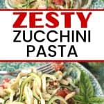 Turn that ordinary zucchini growing in your garden or from the farmers' market into this healthy and delicious Zesty Parmesan Zucchini Noodles. This easy zucchini pasta recipe is a perfect meatless meal option.