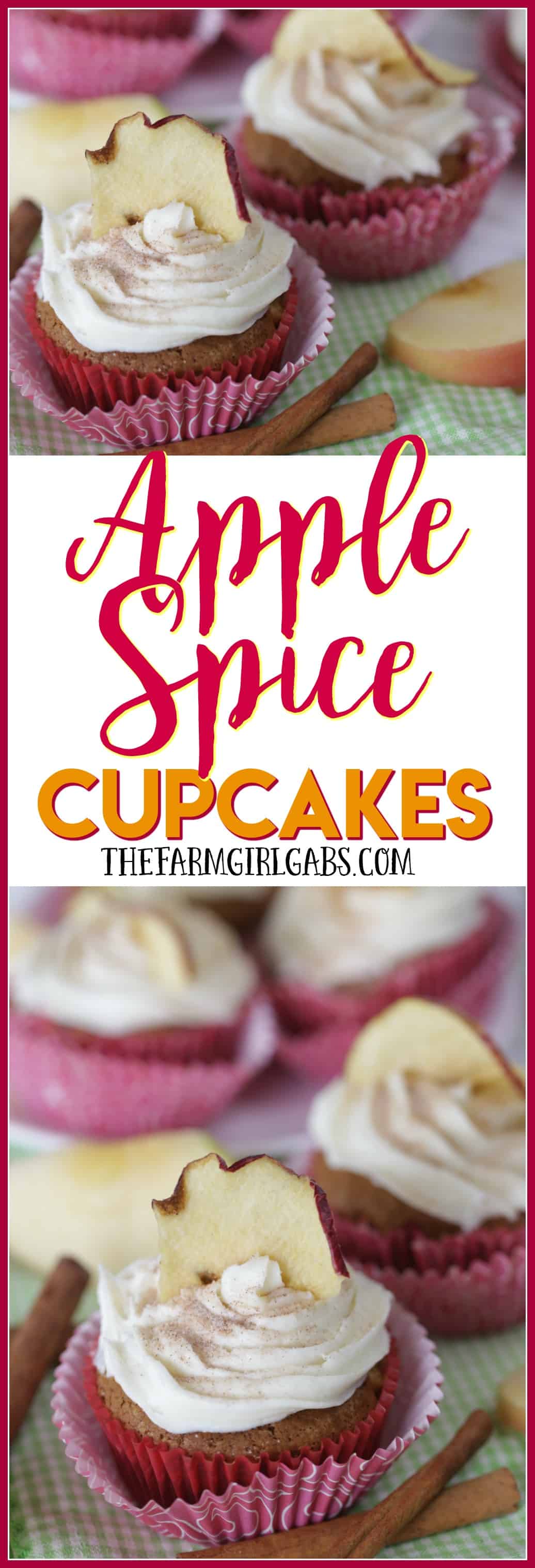 These easy Apple Spice Cupcakes are full of sweet apples and lots of spice. They are the perfect fall treat. #Ad #FunWithFrosting #DoughboySurprise
