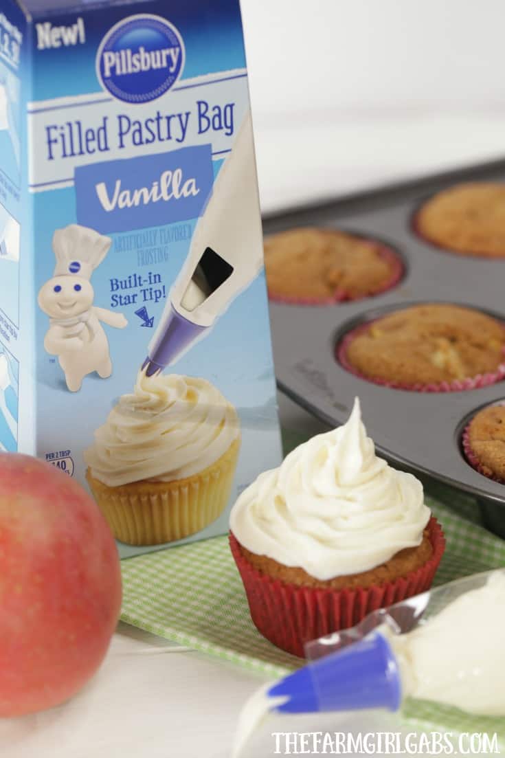 These easy Apple Spice Cupcakes are full of sweet apples and lots of spice. They are the perfect fall treat.