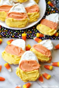 It's not fall without candy corn! These Candy Corn Cookies are a fun Halloween treat you can easily make. This recipe will be a hit at your fall or Halloween party!