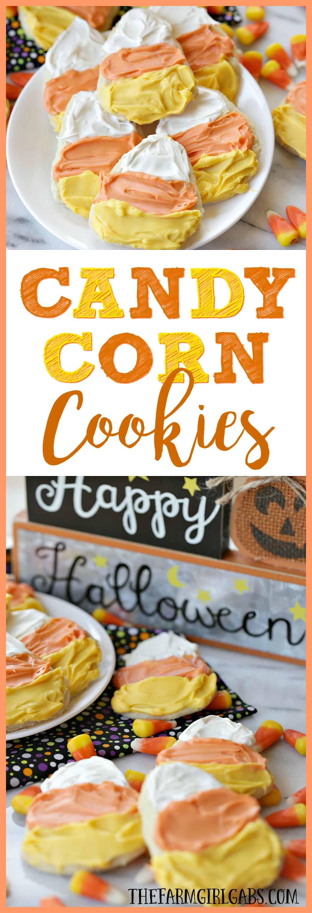 It's not fall without candy corn! These Candy Corn Cookies are a fun Halloween treat you can easily make. This recipe will be a hit at your fall or Halloween party!