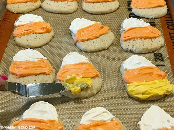It's not fall without candy corn! These Candy Corn Cookies are a fun Halloween treat you can easily make. This recipe will be a hit at your fall or Halloween party!