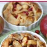 Sweet apples and tart cranberries collide to make these delicious Apple Cranberry Tarts. These mini apple pies are the perfect recipe for your fall celebration. This cran-apple pie recipe is perfect the perfect portion for dessert. Try this easy apple pie recipe.