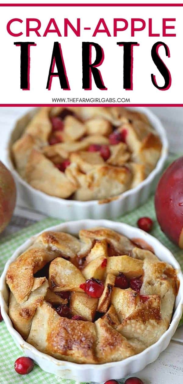 Sweet apples and tart cranberries collide to make these delicious Apple Cranberry Tarts. These mini apple pies are the perfect recipe for your fall celebration. This cran-apple pie recipe is perfect the perfect portion for dessert. Try this easy apple pie recipe.