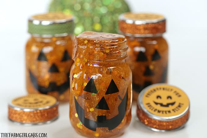 Halloween Slime Jars - TGIF - This Grandma is Fun