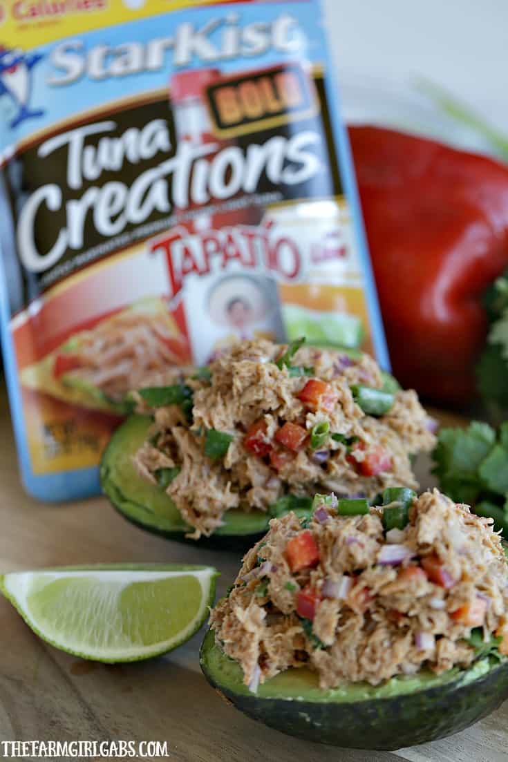 Bold & Balanced. This Spicy Tuna Stuffed Avocados recipe has plenty of bold flavor balanced by the cool avocado. Add some zip to your lunch or dinner menu with this easy recipe. #TearEatGo #Ad