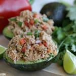 Bold & Balanced. This Spicy Tuna Stuffed Avocados recipe has plenty of bold flavor balanced by the cool avocado. Add some zip to your lunch or dinner menu with this easy recipe. #TearEatGo #Ad