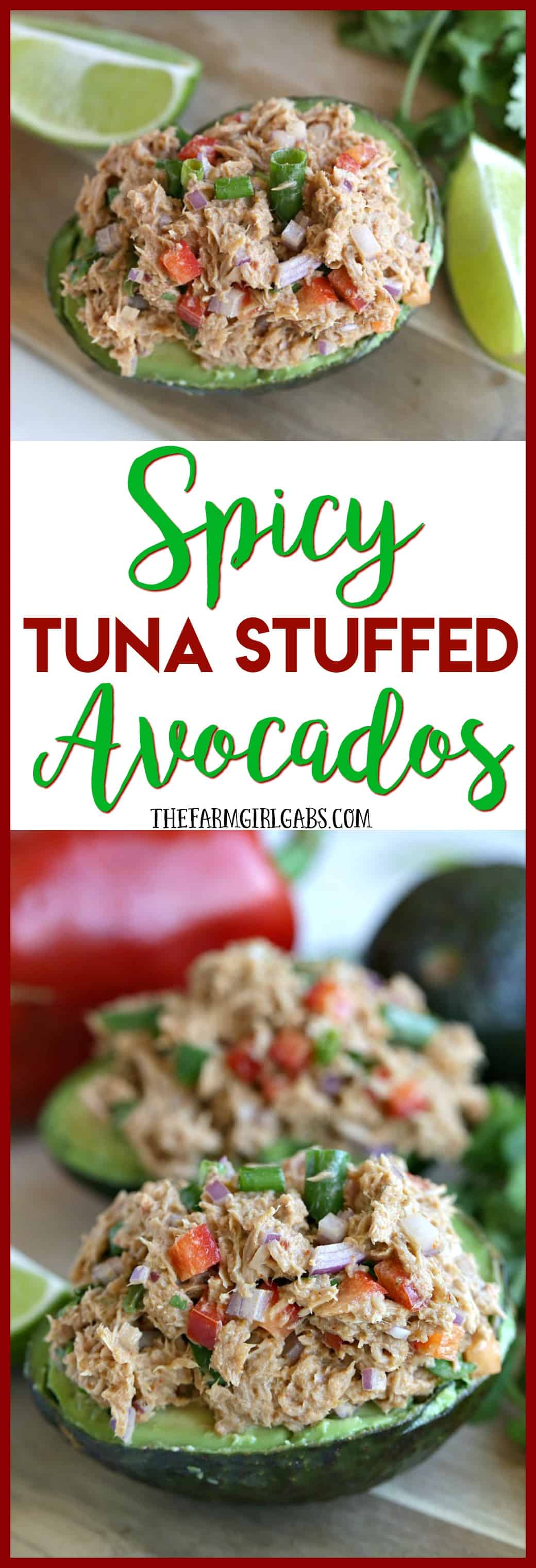 Bold & Balanced. This Spicy Tuna Stuffed Avocados recipe has plenty of bold flavor balanced by the cool avocado. Add some zip to your lunch or dinner menu with this easy recipe. #TearEatGo #Ad