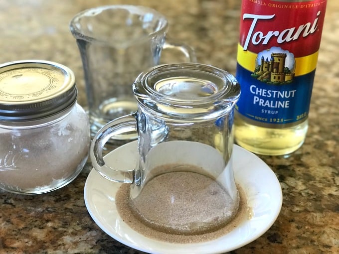 Warm up with a mug of Chestnut Praline White Hot Chocolate. Save money by making your own drink recipes at home using Torani Syrups!