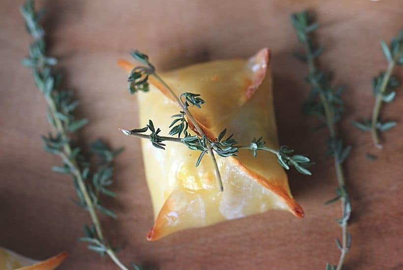 Roasted Chicken & Ricotta Pockets are an elegant, yet easy appetizer that is perfect to make for any occasion. Made with wonton wrappers, this hors d’oeuvres recipe is made with rotisserie chicken.